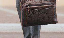 a person holding a bag